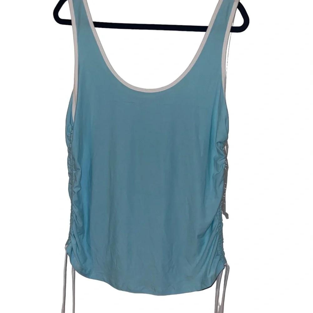 Derek heart size 2X baby blue tank top shirt - Picture 6 of 9